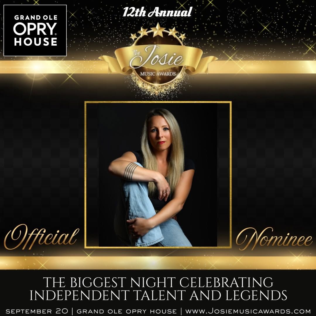 I’ve been nominated for two 2026 Josie Music Awards